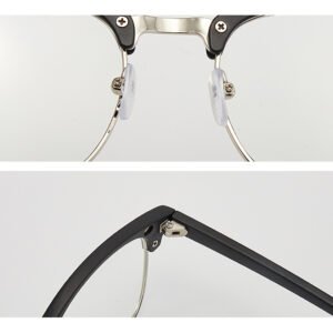 DBS2218A-M Half rim eyeglasses frame clip on sunglasses magnetic 5 in 1 set with pu packing bag