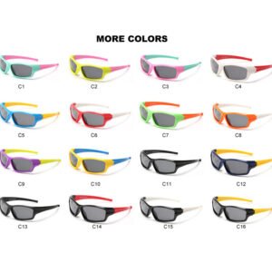 Sports style DBSK3044P polarized flexible kids sunglasses bulk custom your LOGO and design
