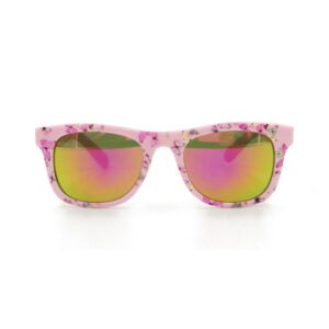 DBSK5071 Custom brand butterfly print girls sunglasses pink kids sun eyewear