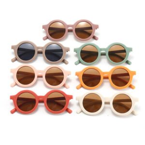 DBSK5092 Fashion Vintage Retro Kids Sunglasses UV400 Round Shaped Sun Glasses for Baby Boys Girls