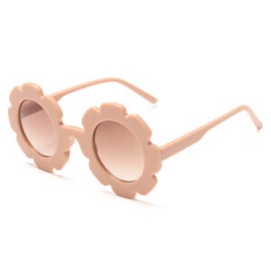 DBSK5094 Vintage Kids Sunglasses Child Sun Glasses Round Flower Gafas for Baby girl UV400