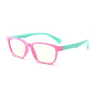 DBFK1001-TP Flexible kids anti blue light eyeglasses frame made of TPEE soft material