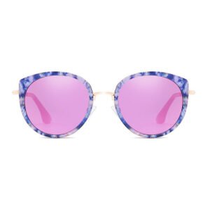 Custom DBS6592 trendy printing cat eye sunglasses women sunshades OEM your LOGO