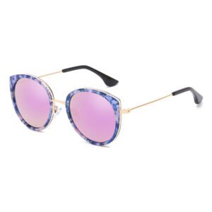 Custom DBS6592 trendy printing cat eye sunglasses women sunshades OEM your LOGO
