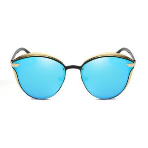 DBS6602P Stylish women polarized  sunglasses with unique thick rim design