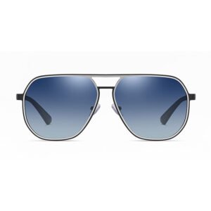 Wholesale custom big geometric metal rim polarized sunglasses for men women DBS6938P-TR