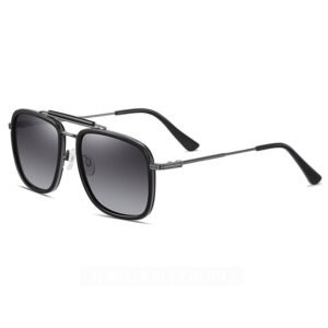 Custom cool square mens tr90 metal driving sunglasses polarized uv400 lens DBS6939P-TR