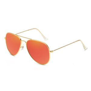 Classic fashion DBS6480P metal frame aviator sunglasses with polarized colorful flash lens