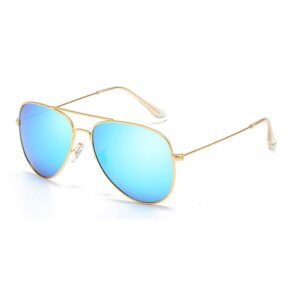 Classic fashion DBS6480P metal frame aviator sunglasses with polarized colorful flash lens