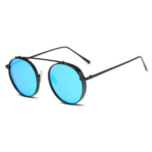 DBS6192 wide circle metal sunglasses for women and men