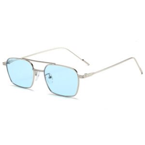 DBS6958 OEM logo rectangle metallic frame sunglasses for women and men
