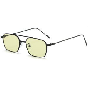 DBS6958 OEM logo rectangle metallic frame sunglasses for women and men