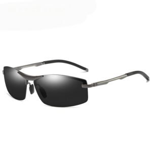 DBS6988P-AM rimless mens driving polaried sunglasses made of super light Aluminum magnesium frame