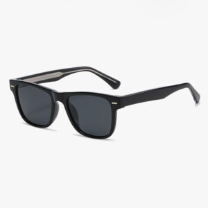 DBS635P-ATR square retro polarized acetate sunglasses UV400 lens custom logo and color