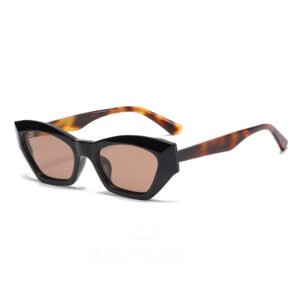 DBS644P-ATR Geometric acetate sunglasses with polarized lens OEM logo