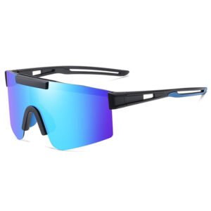 DBS6998P over size polarized sunglasses goggles with rubber nose pad bulk custom color and logo