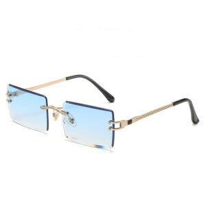 DBS7007 NEW trendy rimless sunglasses metal frame with colorful lens