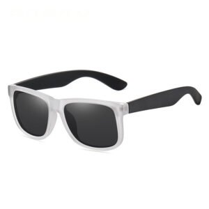 DBS7022P square mens polarised sunglasses matte black frame finishing custom your design