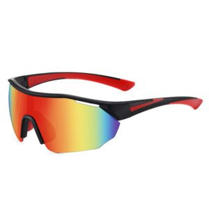 DBS7042P large lens cycling sunglasses polarized bike sunshades with rubber nose pad and leg tips