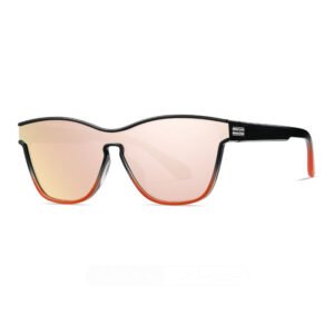 DBS7043P-TR trendy tr90 sunglasses pink mirror polarized lens, colorful frame design