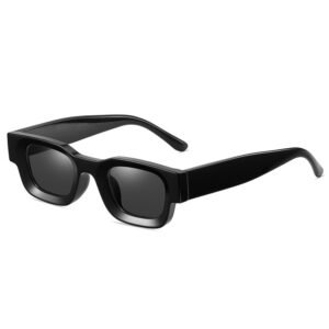 DBS7067P retro small square rim sunglasses polarized lens OEM logo